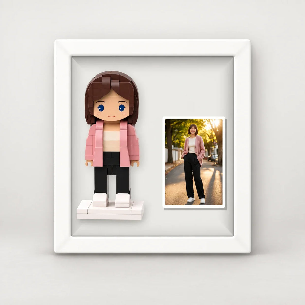 framed mini you brick character design