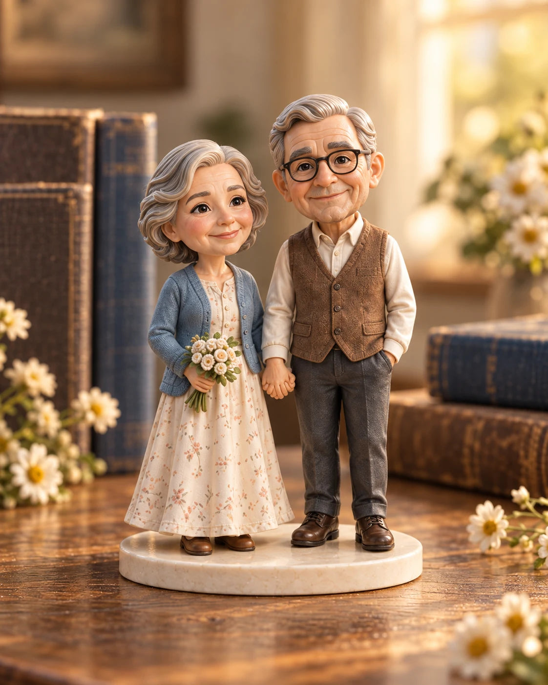 Grandparents AI design detail: Their wonderful expressions