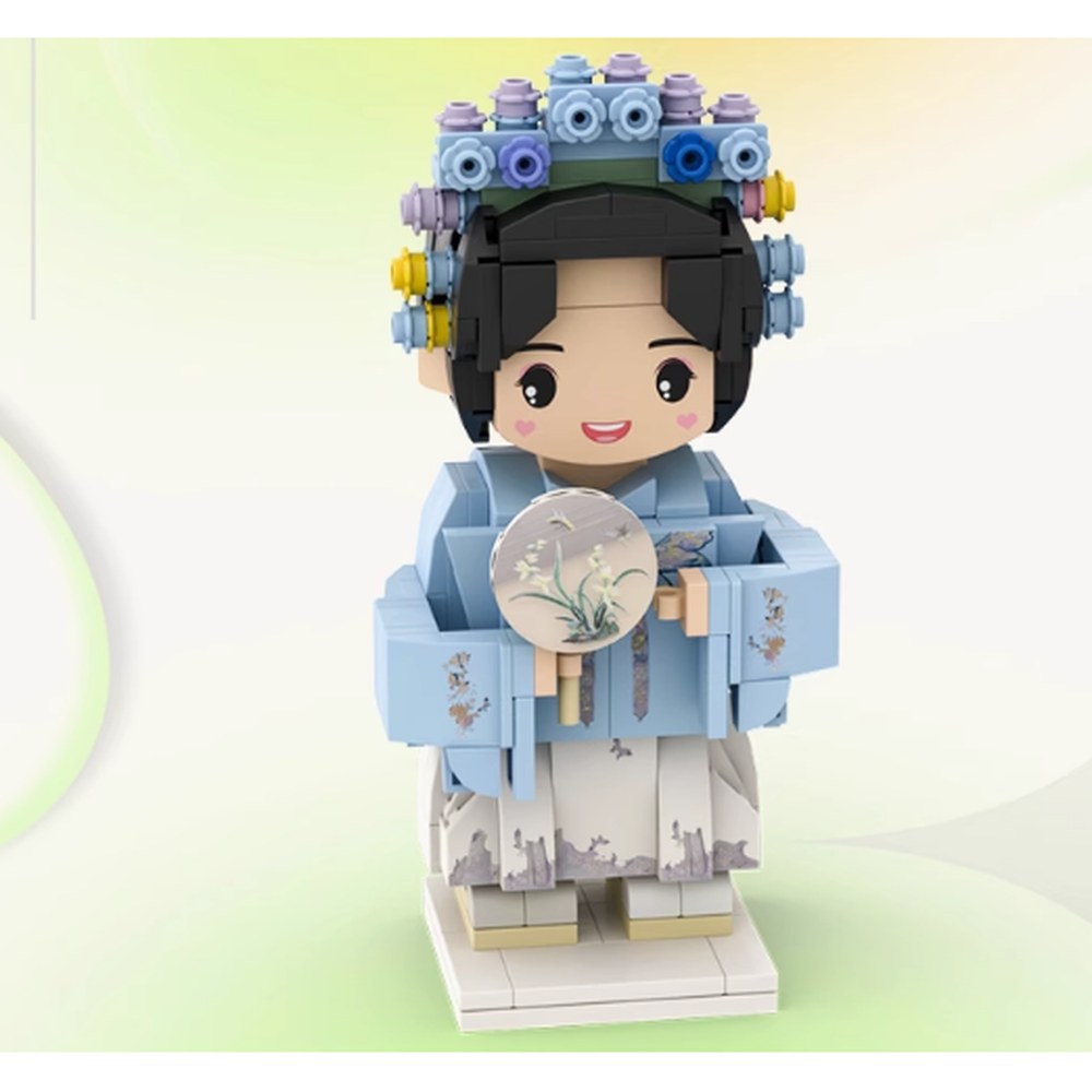 Mini You — Classic — hand-built brick figure from your photo