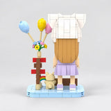 Back view of the custom Mini You birthday brick set