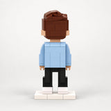 Vue de dos : figurine en briques Mini You — Classique