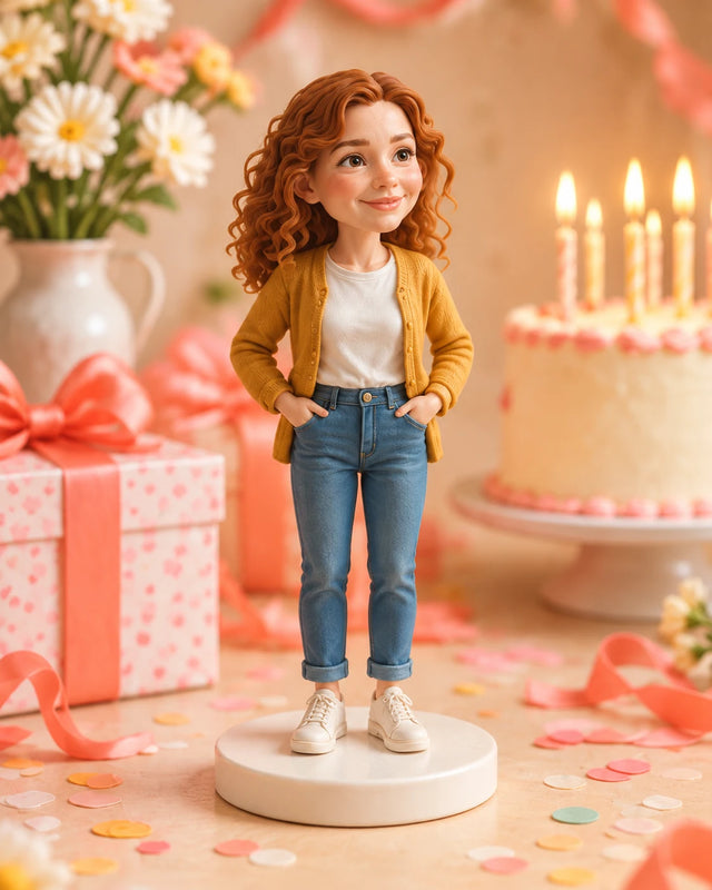 Birthday figurine — AI design illustration