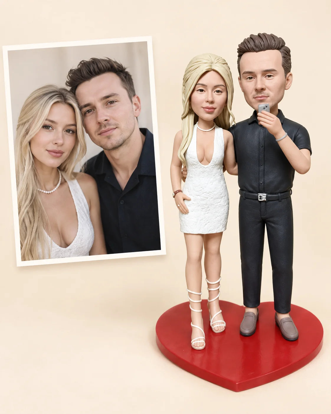 Bobble Duo — AI photo-to-figure study