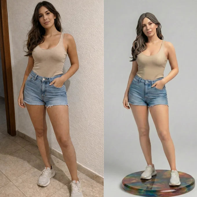 Everyday Character — Style reference. Reference image from My3DSelfie, not a VoxelPals customer order. Your own photographs guide your customised design.
